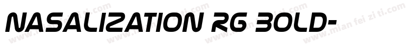 Nasalization Rg Bold字体转换